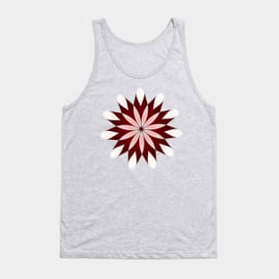 Bordeaux and Cream Shape Tank Top